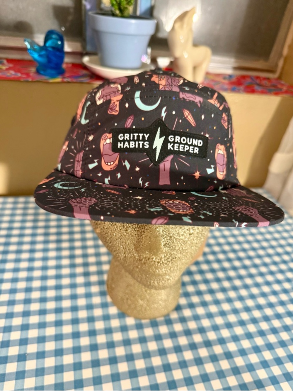 Gritty Habits x Ground Keeper 5-Panel Hat Cap NWT Graphic SnapBack Cap